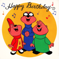 Happy Birthday Song in English Chipmunks 5